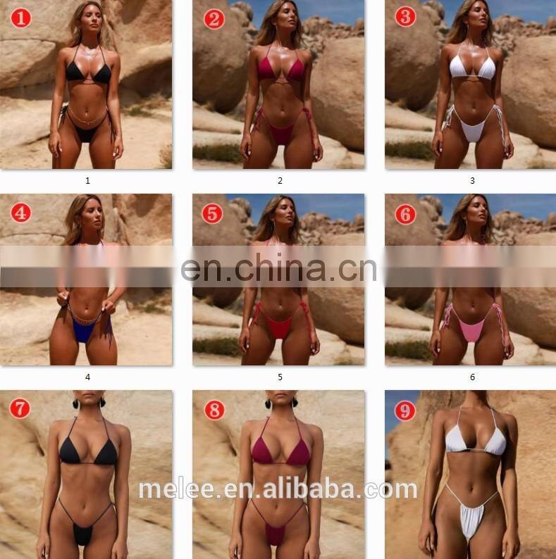 RTS Custom Sexy Women Micro Mayo Maillot De Bain Sexi Hot Women Fashion Show Extreme Mini Swimwear Bikini