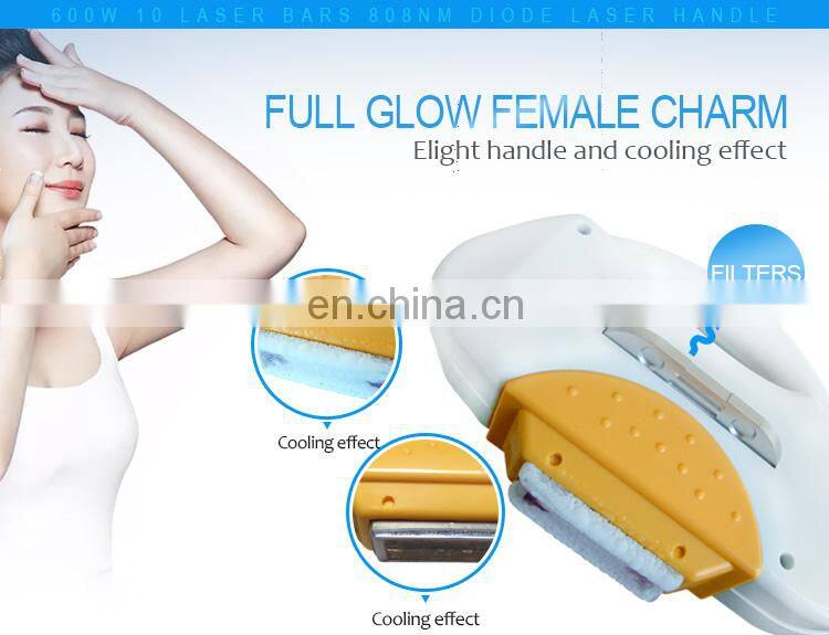 Beauty salon use ELIGHT IPL 808nm Diode laser ND YAG LASER hair removal machine for women