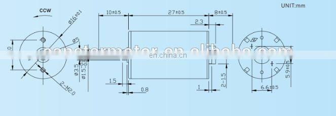 Customized 12 Volt Electric Motors Double Shaft