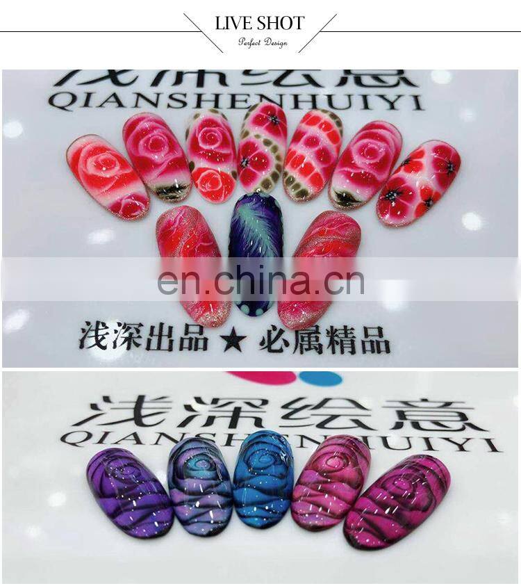 Qian shen shenghui manufacturer OEM/ODM long lasting non toxic true 48 color uv led nail gel polish