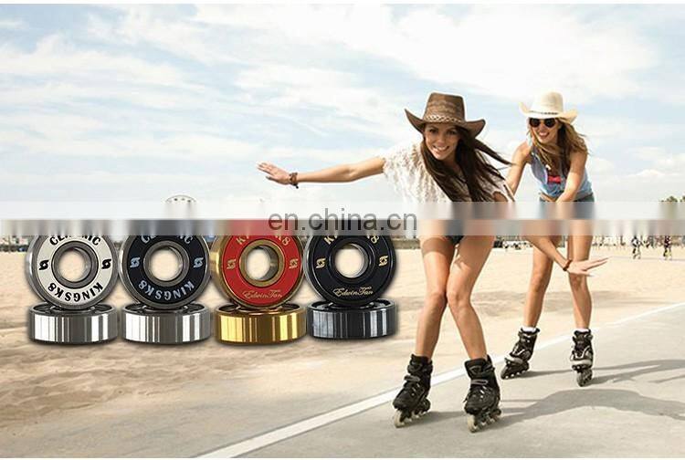 Free Sample High Quality High Rpm Mixed Color RoseGold-Colorful Titanium Miniature Deep Groove Ball Bearings for skate