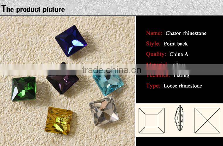 0711C China wholesale fancy stone point back, fancy stone with metal claw, wholesale fancy stone for garment
