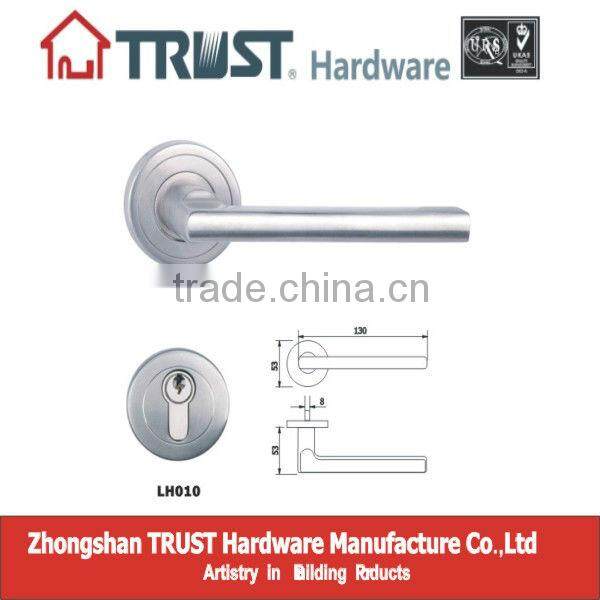 LH010:Trust Stainless Steel Solid Lever Handle with Escutcheon