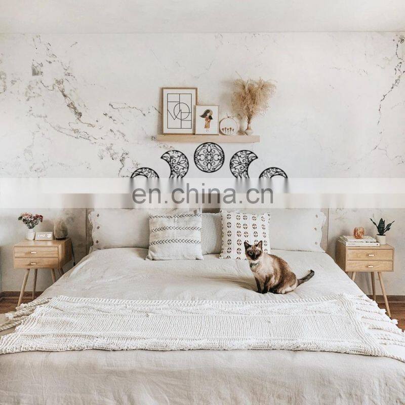 moon phase sets wood moon cycle wall decoration living room bedroom porch moon eclipse wall decoration