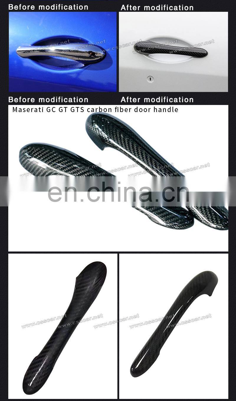 Carbon Fiber Car Accessories Door Handle For Maser GT GTS GC Car Parts