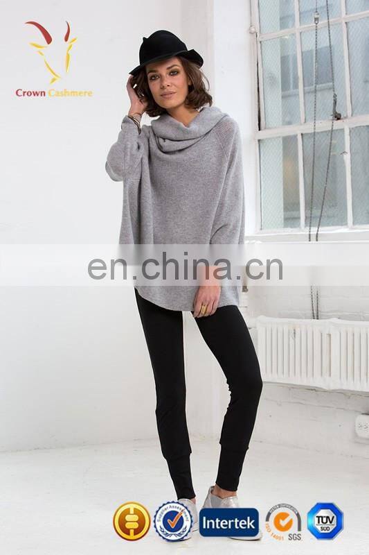 Cashmere Shawl Collar Fashion Poncho Plain Sweater Crochet Cardigan