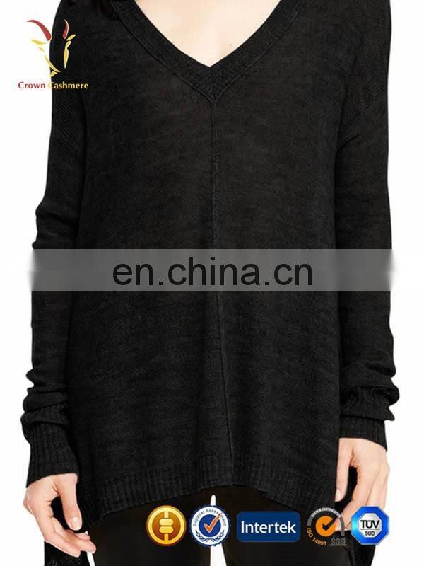 V Neck Popular Pure Cashmere Nice Sweaters for Woman