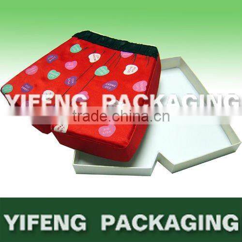 high end cloth shorts shaped fabric gift box