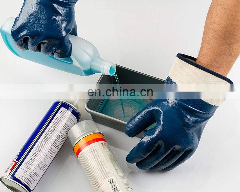 Oil-Resistant Labor Protection Nitrile Safety Gloves
