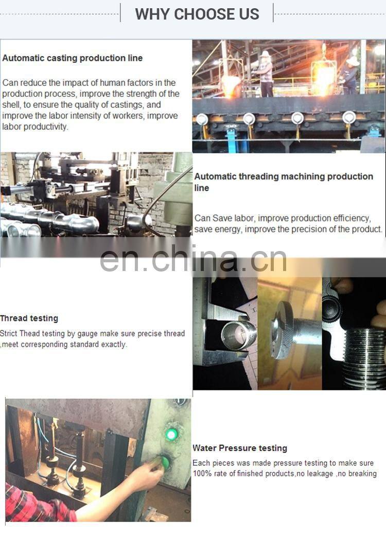 High Pressure Malleable Casting Iron Pipe Compression Oil Gas Fitting Cross Beaded