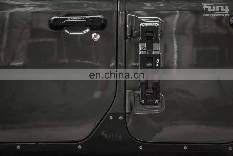 Door foot pedal for Jeep Wrangler JL 2018+ Car Accessories black sliver aluminium door folding from maiker
