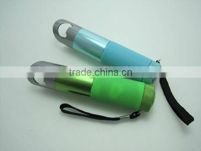 Bottle opener portable flashlight 9 LED flashlight