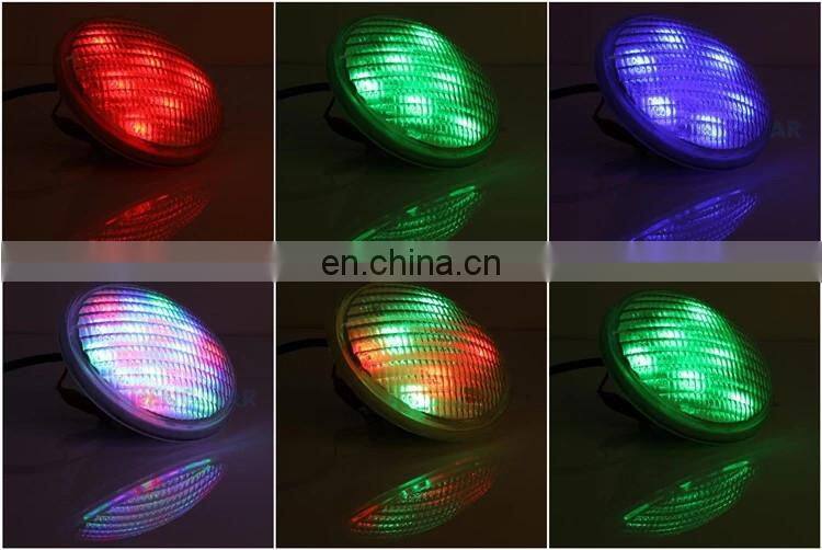 Glass IP68 Waterproof RGB Par56 18W LED Swimming Pool Lamp