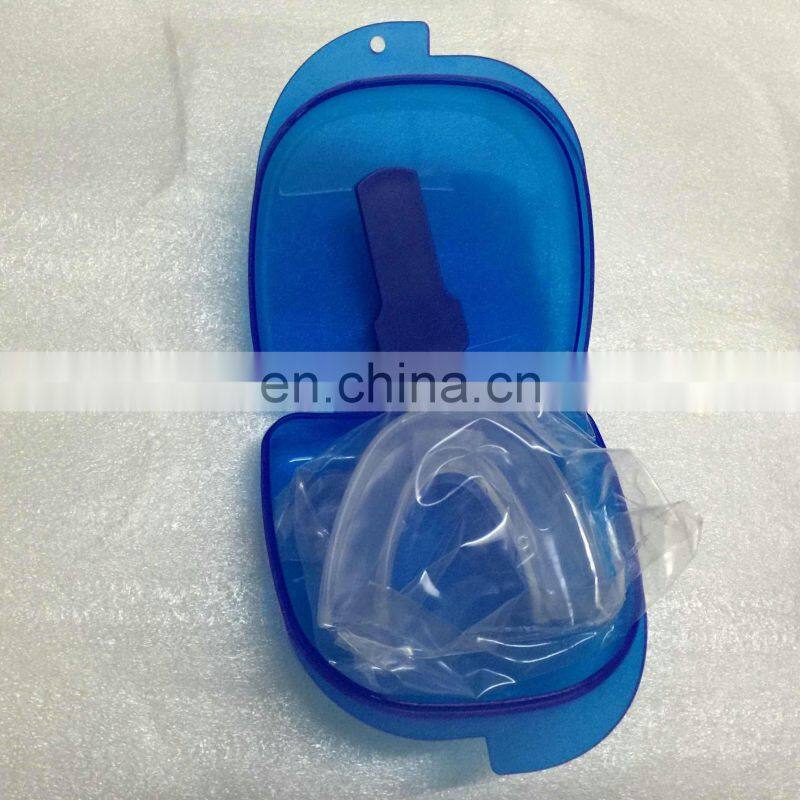 Silicone Sleeping Mouth Guard Stop Teeth Grinding Anti Snoring Bruxism Sleeping Aid Mouthguard with Case Box Health Care