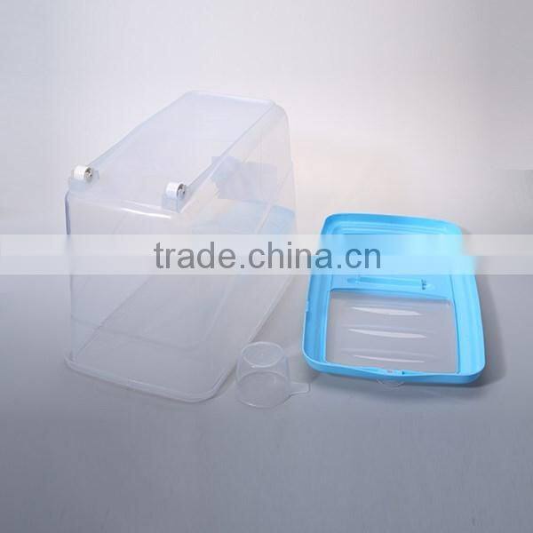 Transparent 15L Plastic Rice Storage Container with Wheel