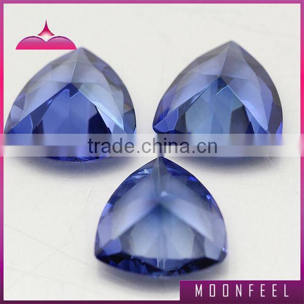 Triangle shape corundum 35# blue corundum