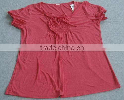 Women's viscose t-shirt/viscose polyester cotton t-shirts/t-shirt viscose cotton