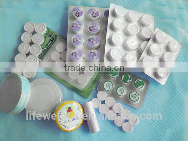 disposable compressed nonwoven face mask sheet using with toner