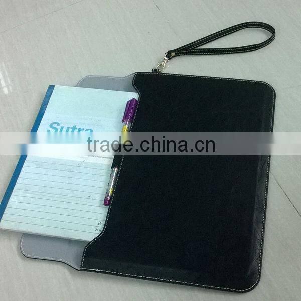tablet sleeve with stand , real leather bag for ipad ,for samsung
