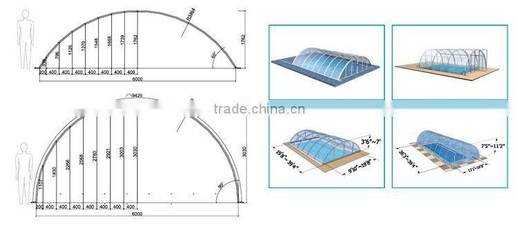 2016 Fashion swimming pool telescopic cover