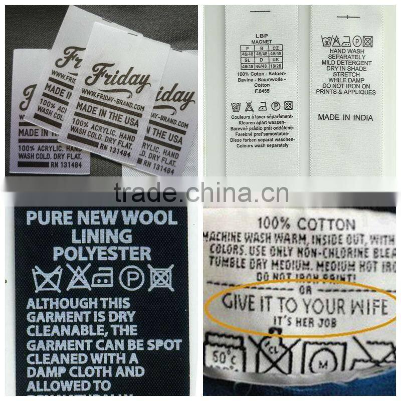 Modern woven label hang tag