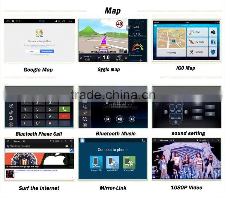 Wecaro WC-FE1019 10.2 inch android 4.4/5.1 Car DVD Gps Navigation for escort radio 2014 2015 2016 With Wifi and 3G GPS