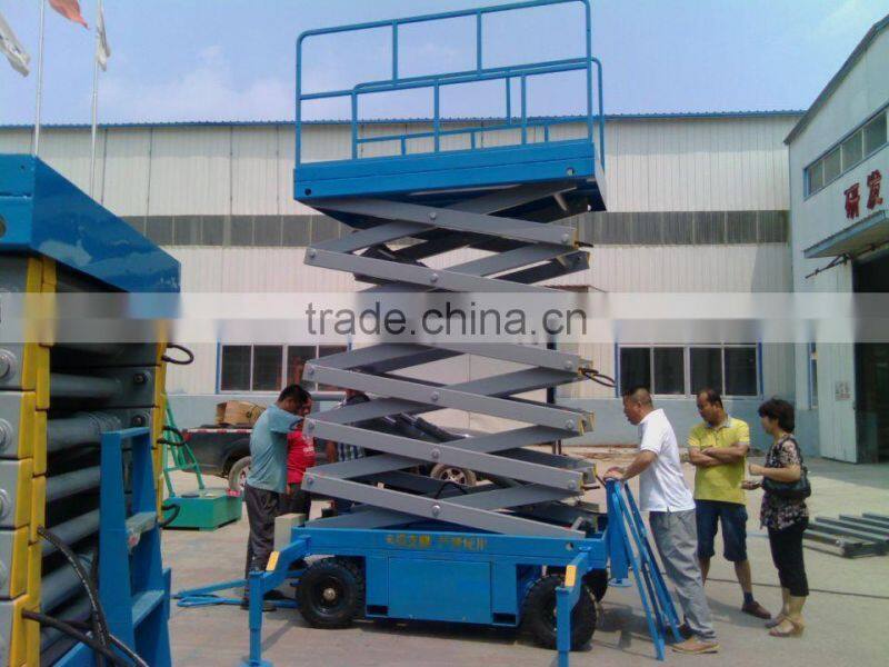 portable hydraulic lift platform scissor mobile elevating platform