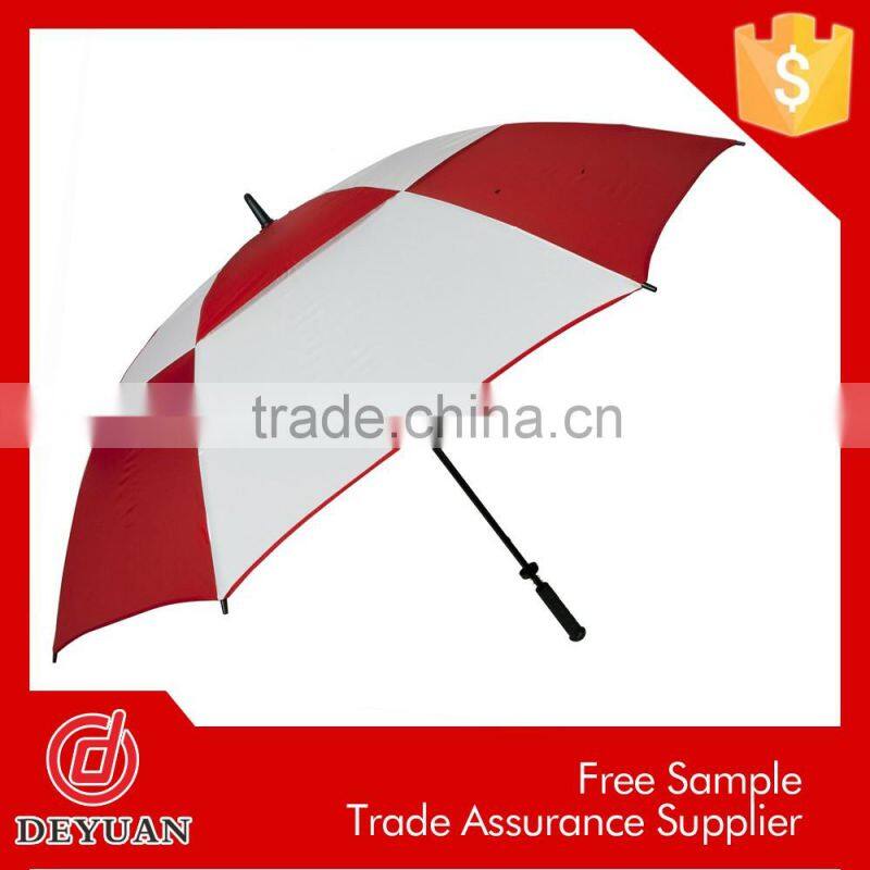made in china fiberglass auto open classical golf umbrella
