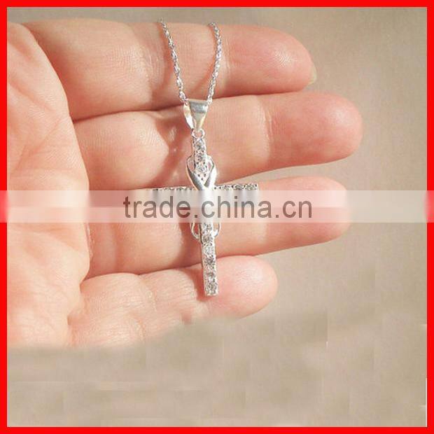 plain pure silver 925 sterling silver two layer long bar triangle silver necklace