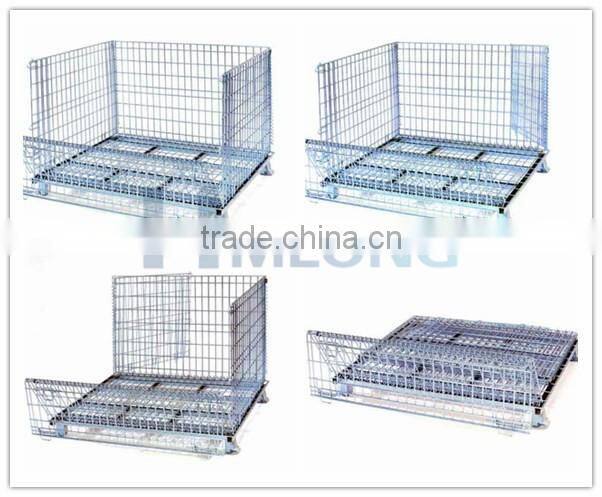 Industrial durable stackable metal container pallet
