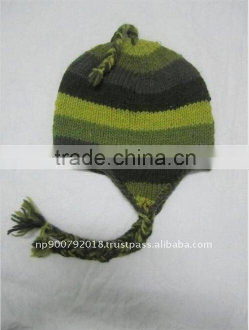 Hand Knitted Bright Color Warm Hat