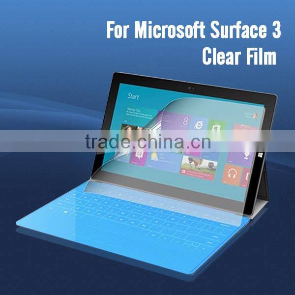 New arrival ultra clear screen protector for Microsoft Surface 3 tablet PET screen film