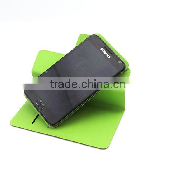Multifunction 360 Rotating PU Leather cover with magic sticker for various mobile phone with stand and wallet with factory price