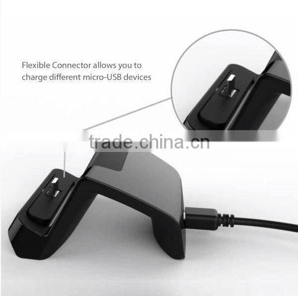 For Samsung Galaxy S4/s3/note2 Wave-shape Universal Cradle with Adjustable Micro Connector in Retail Packing