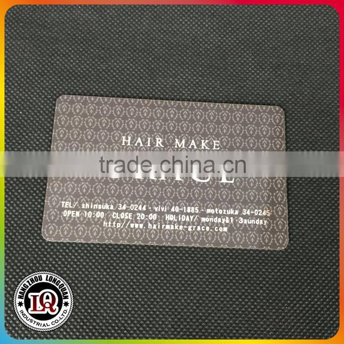 Plastic PVC Stamping Silver Contact IC Card