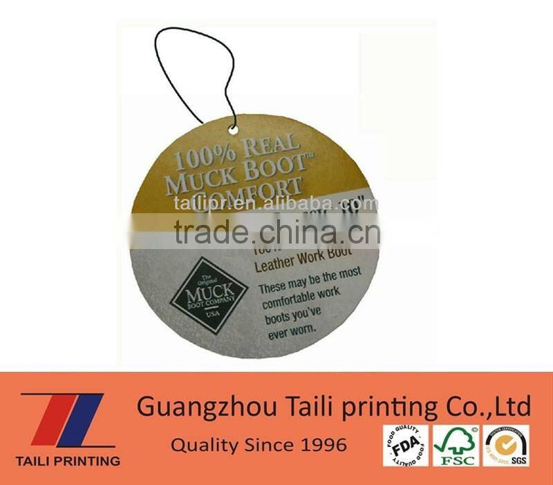 Custom printed fashion tags for sunglasses