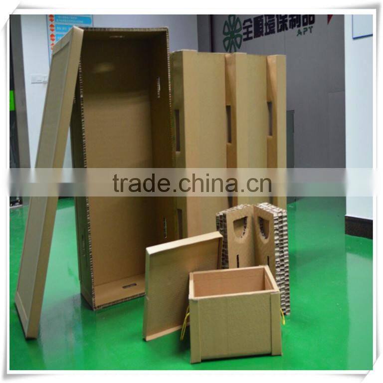 Easy assmble paper box,save transportation room honeycomb carton for sale