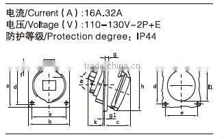 WL413-4/WL423-4 High quality magnetic power plug