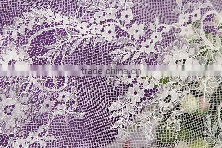 Low Price 100% Nylon Cotton Swiss Voile Lace with high quality