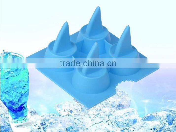 2016 hot sale food grade FDA and LFGB colorful silicone ice tray