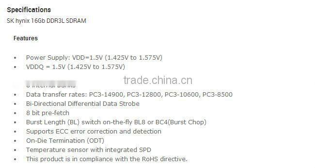 HMT82GV7MMR4A ddr3 16GB PC1333 server ram