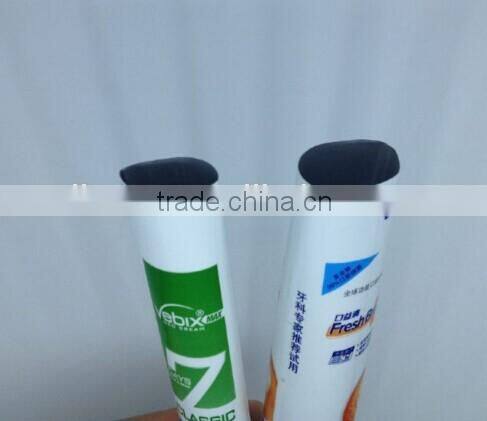 enviroment friendly round eco-friendly cosmetic tube packaging arc-angled cap