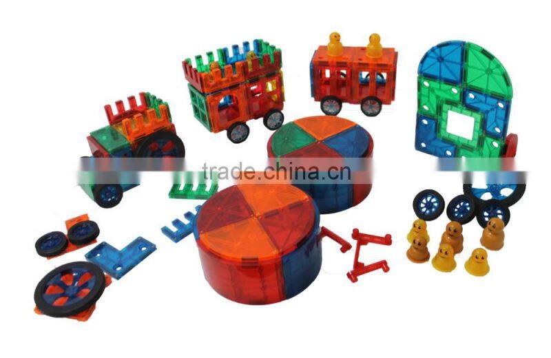 120pcs Intelligent Magnetic connecting blocks plastic magnetic building blocks toys