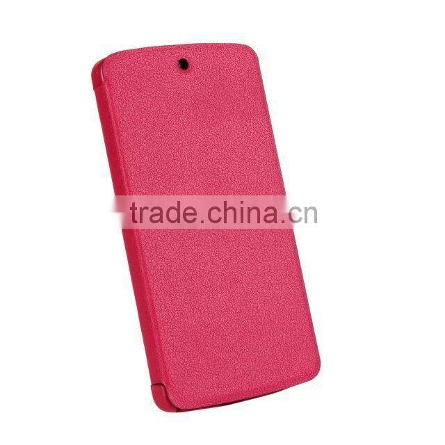 High quality Ultra thin Leather Flip Case Cover Pouch for Mobile Phone LG Nexus 5