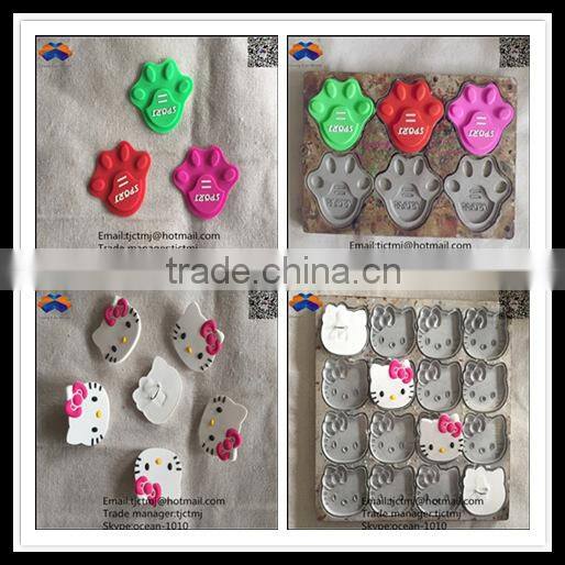 Different type fashionable good quality soft colorful PVC logo patch