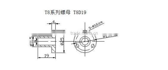 2014 hot sale stepper motor lead screws, 2-phase screw motor for reprap industry 61 Oz-in/ 48mm/1.68A CNC stepper motor