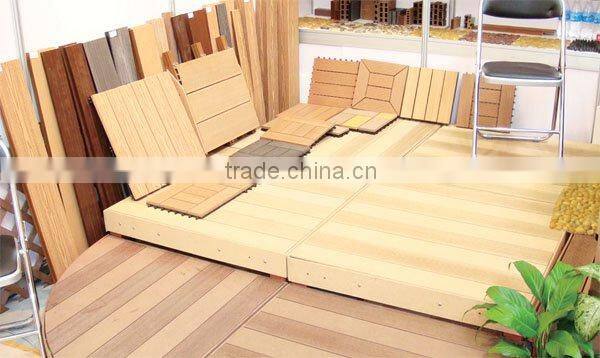 wood plastic composite floor tile