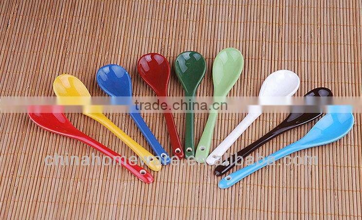 white ceramic coffee spoons