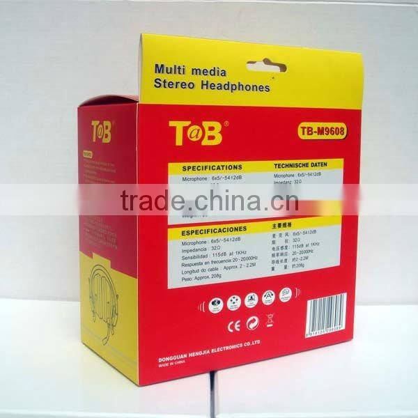 2015 hot selling stylish foldable headphone with 50mm speaker, headphone with mic for music for gaming