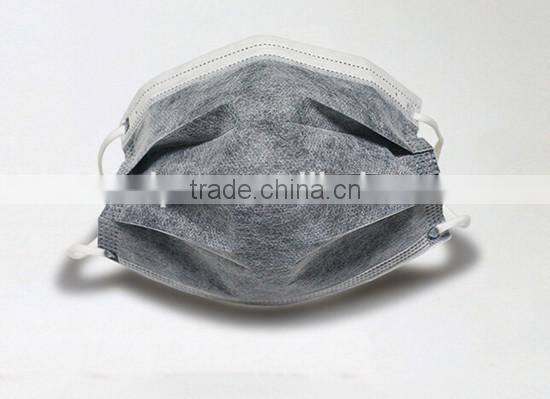Non woven face mask with active carbon for medical use